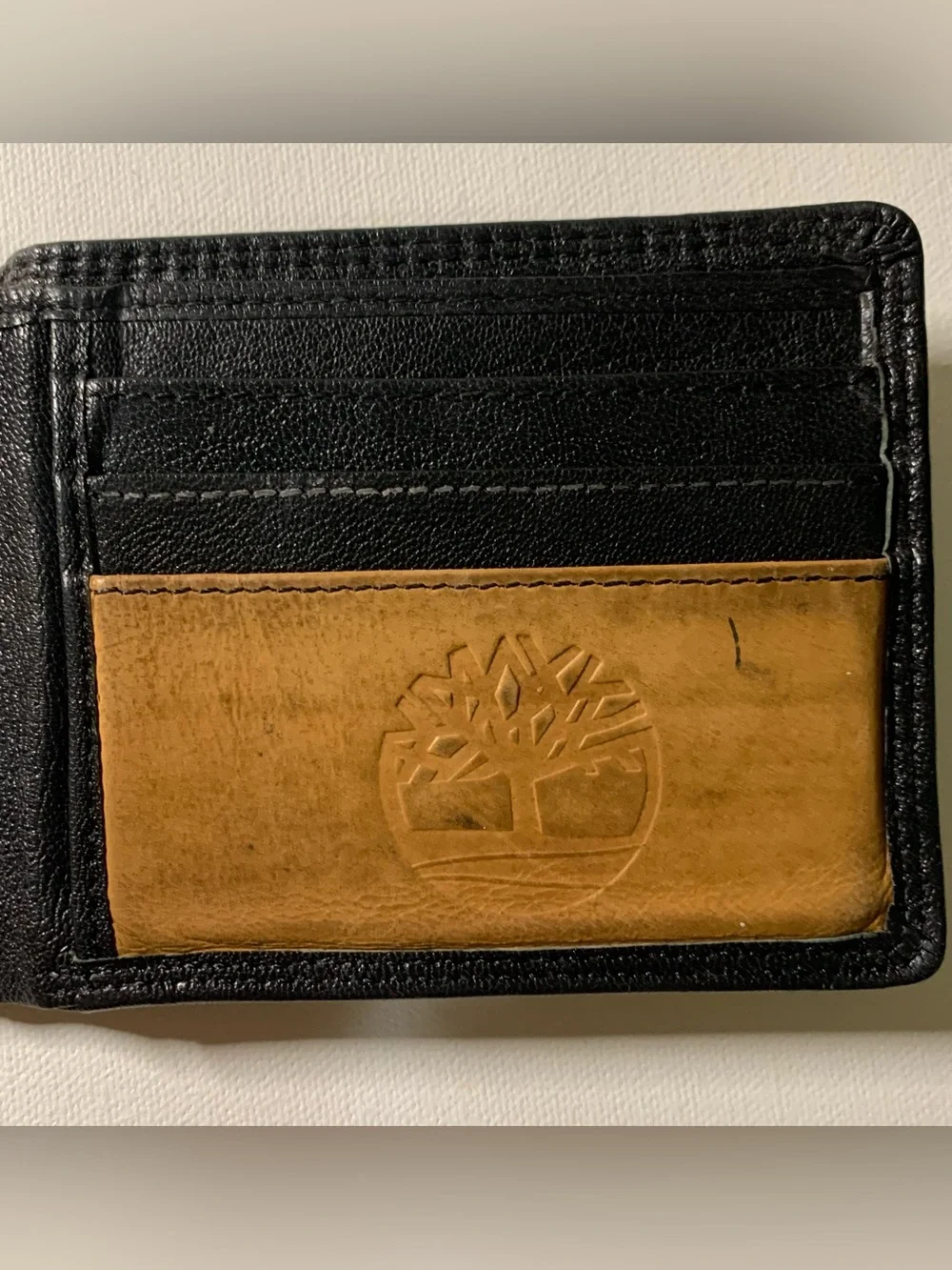 Black Timberland leather wallet